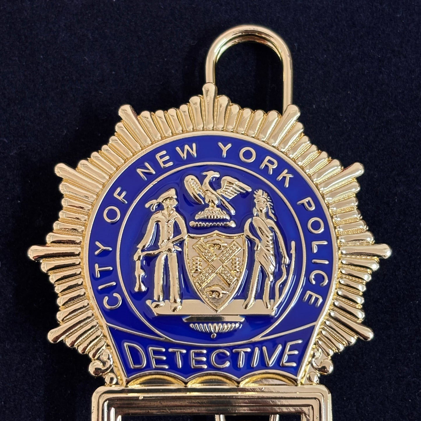 Replica del distintivo da detective della polizia di New York, NYPD, oggetti di scena del film, numero personalizzabile