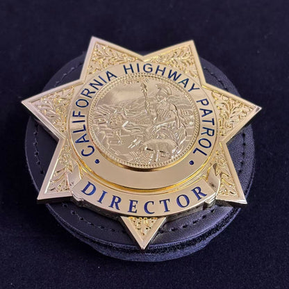 Replica del distintivo del direttore della pattuglia autostradale della CHP degli Stati Uniti, oggetti di scena del film, numero personalizzabile