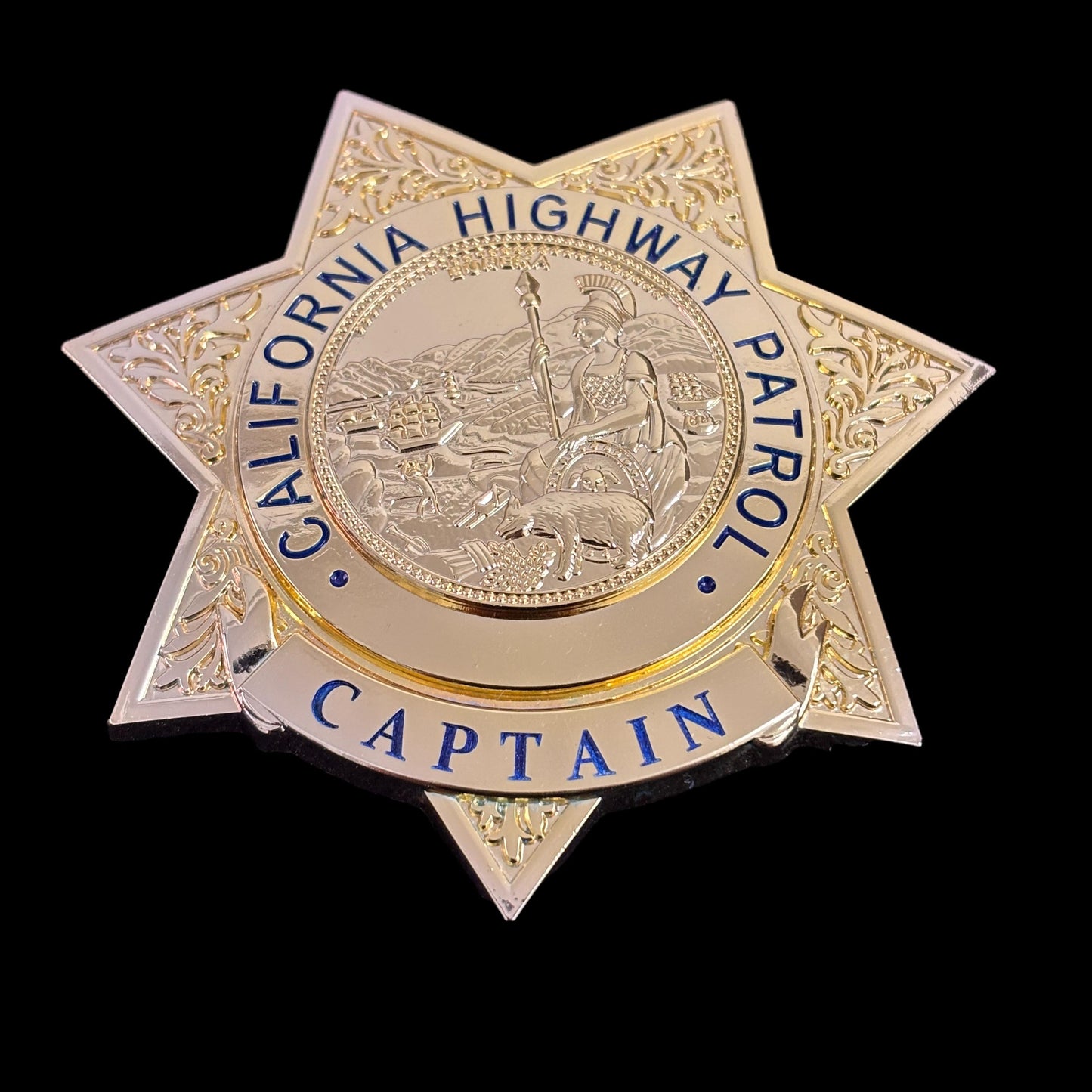 Réplica de la insignia de la Patrulla de Carreteras de California (CHP) de EE. UU., accesorios de película, número personalizable