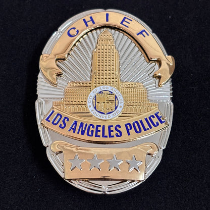 Replica del distintivo del capo della polizia di Los Angeles, oggetti di scena del film, 4 stelle