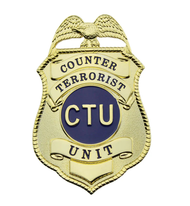 Replica del distintivo dell'unità antiterrorismo CTU degli Stati Uniti, oggetti di scena del film, numero personalizzabile