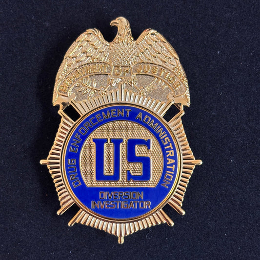 Replica del distintivo da investigatore di diversione della DEA degli Stati Uniti