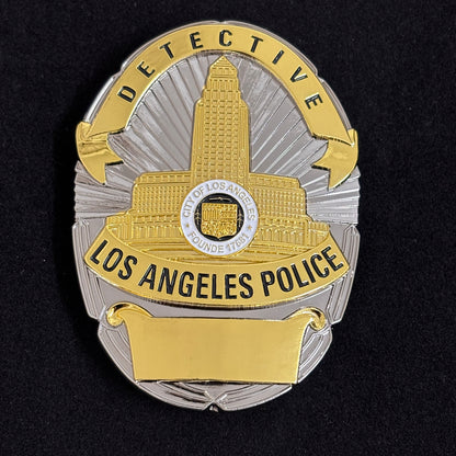 Distintivo personalizzabile dell'ufficio di polizia investigativa di Los Angeles LAPD con numero