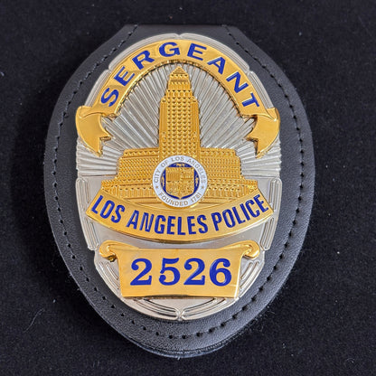 Replica del distintivo 2526 del sergente della polizia di Los Angeles LAPD, oggetti di scena del film