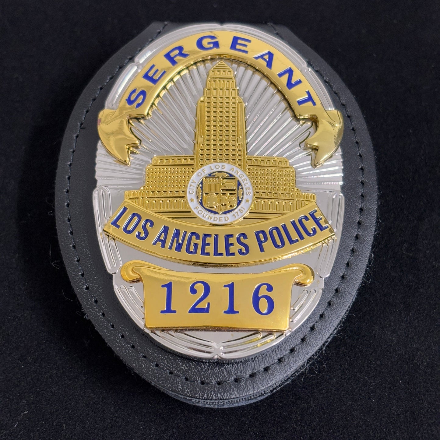 Replica del distintivo 1216 del sergente della polizia di Los Angeles LAPD, oggetti di scena del film
