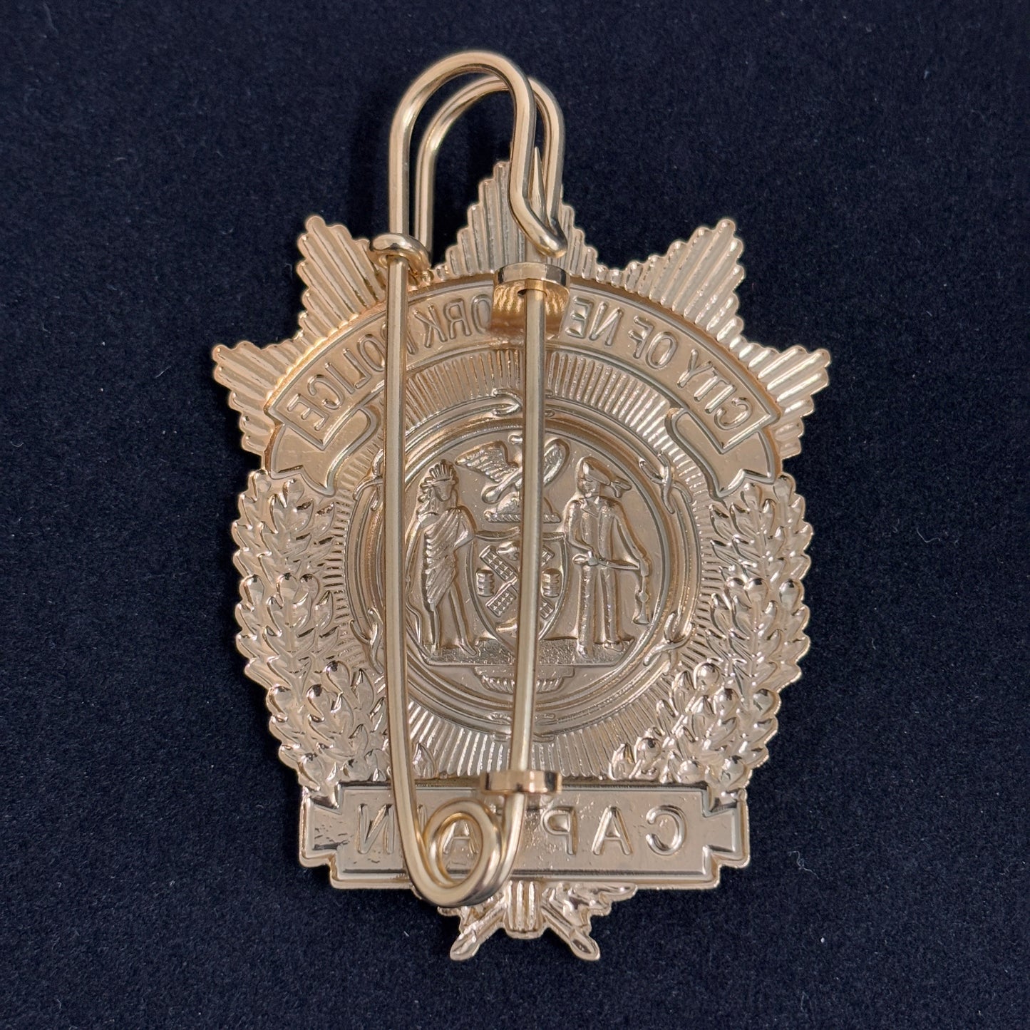 Replica del distintivo del capitano della polizia di New York, NYPD, per cosplay e film