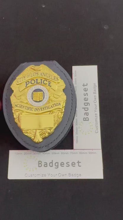 City Of Los Angeles Police Scientific Investigation Badge Customizable Number