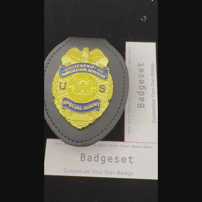 Citizenship and Immigration Services Customizable Number Movie prop badge