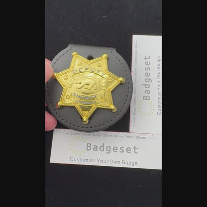 DEPUTY SHERIFF ALAMED CO. Customizable Number Movie prop badges