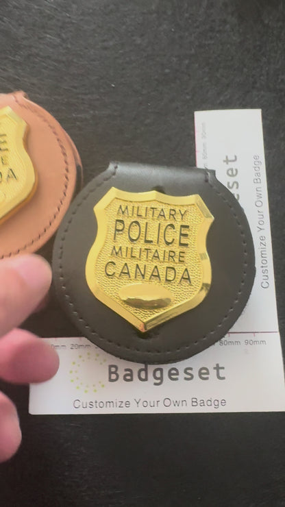 MILITARY POLICE MILITAIRE CANADA Customizable Number Movie props Badge