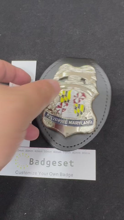 Baltimore Maryland  Badge Customizable Replica Movie Props