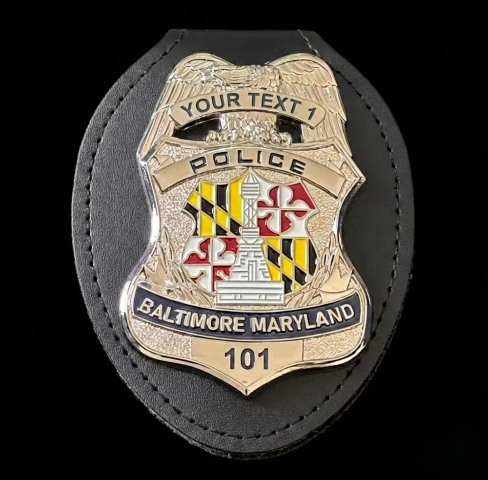 Baltimore Maryland Police Badge Customizable Replica Movie Props